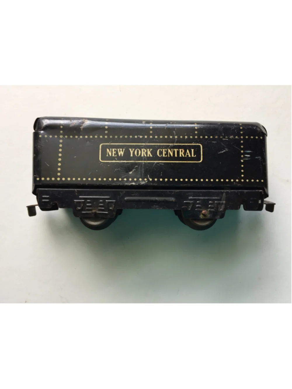Vintage Marx New York Central Black Tender Car Tin Litho O Gauge Train